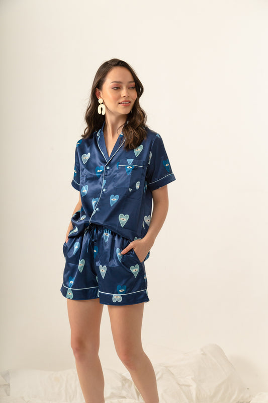 Agua & Flore Cool Hearts Pajama Set